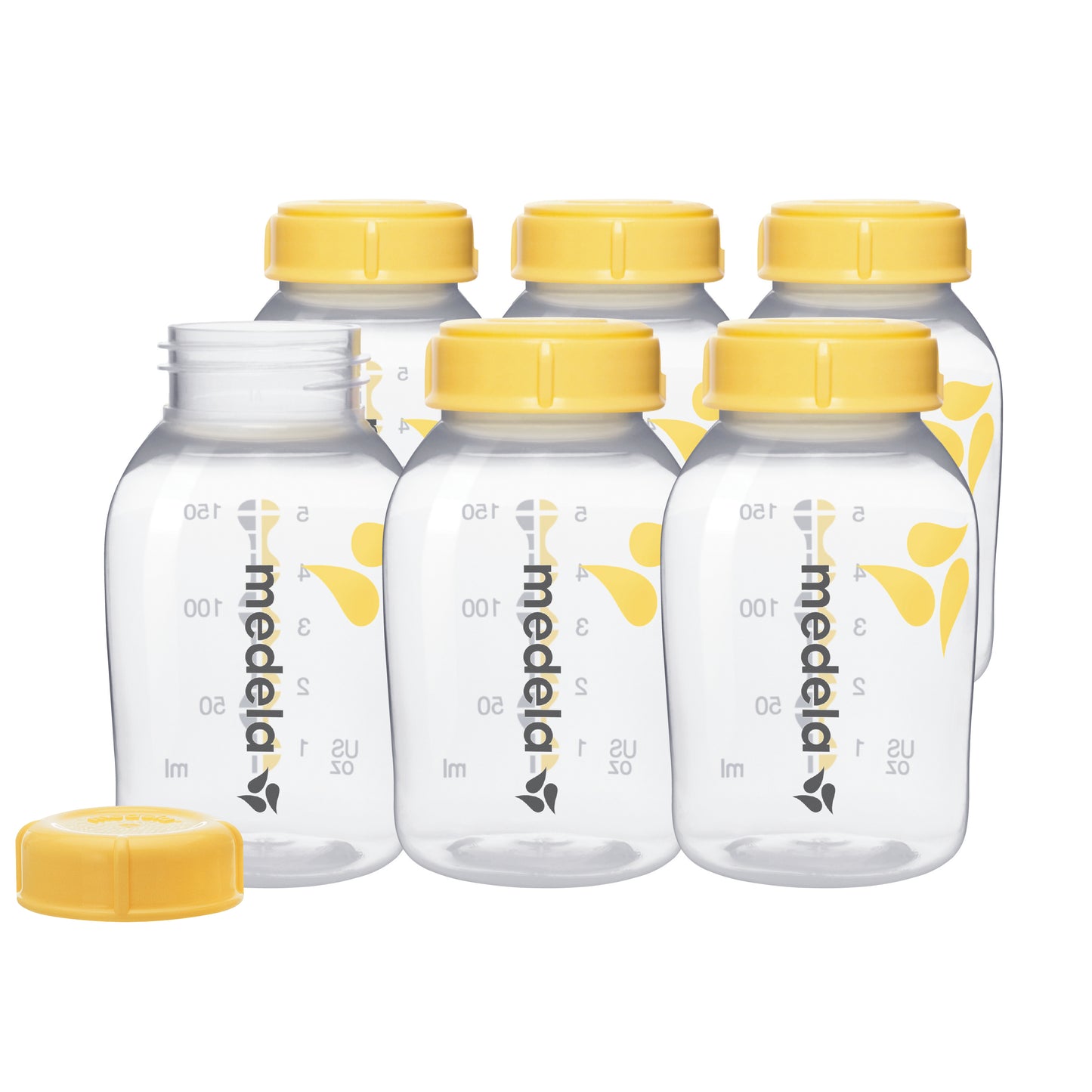 Medela Breast Milk Collection and Storage Bottles with Solid Lids