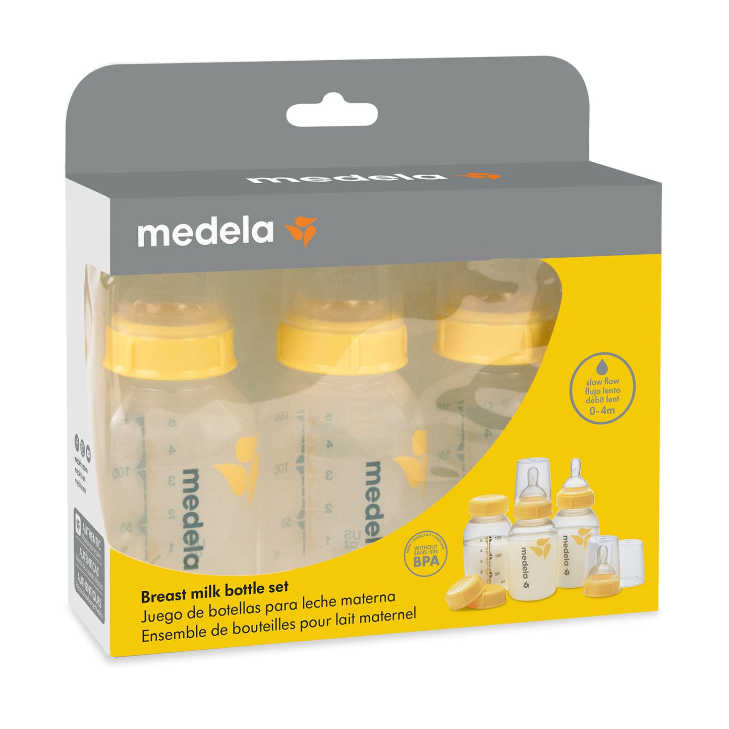 Medela Bottles with Slow Nipples