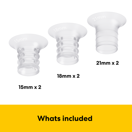 Medela Breast Shield Inserts (21mm, 18mm, and 15mm)